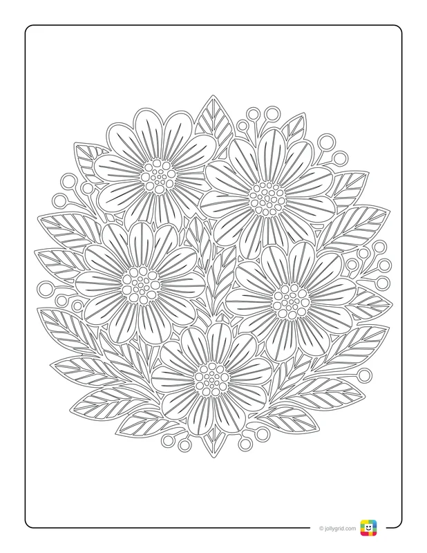 Garden of Joy - Free Printable Coloring Page